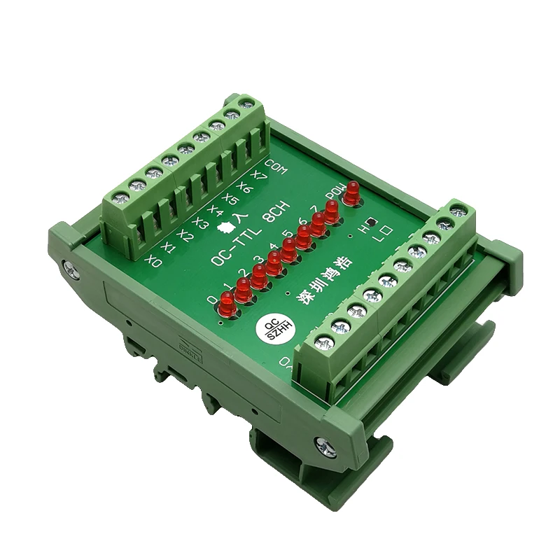 

24V to 5V Collector to TTL 8 Channel Input Compatible with NPN and PNP