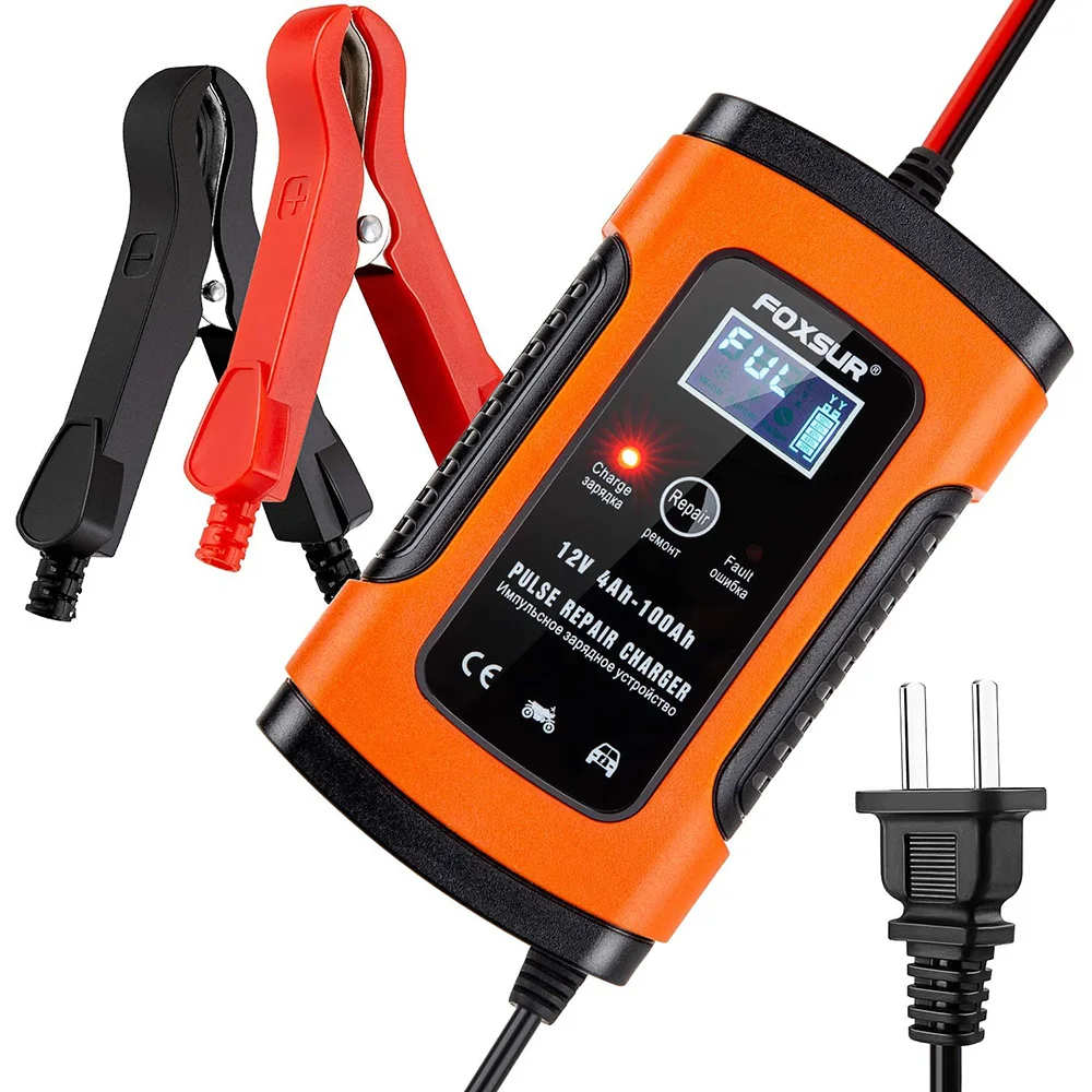 

Lead Acid Battery Charger 12V 5A Automotive Smart Battery Charger/Maintainer,AGM/Gel/SLA Battery Charger for Car Motorcycle etc.