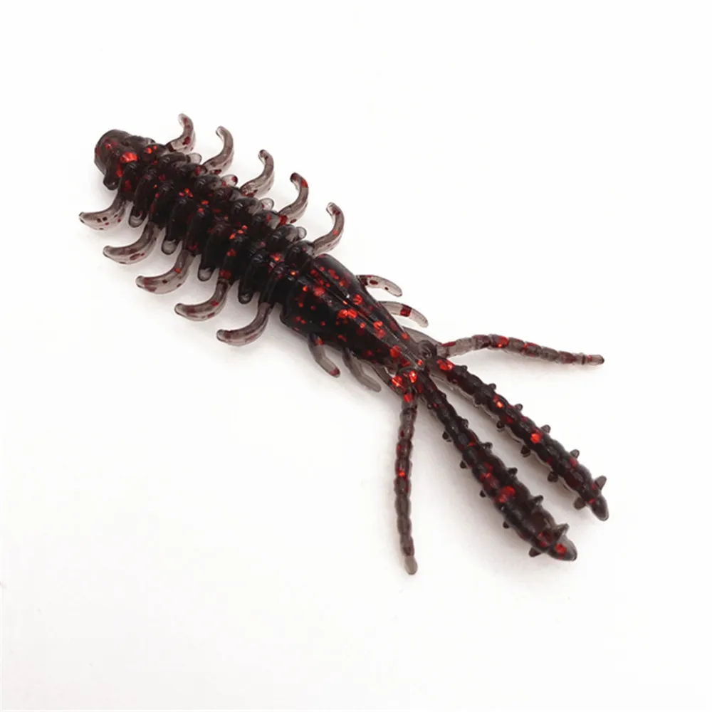 

10pcs Soft Worm Shrimp Wobblers Fishing Lures 5 Color For Choose Artificial Fishing Bait Accessories