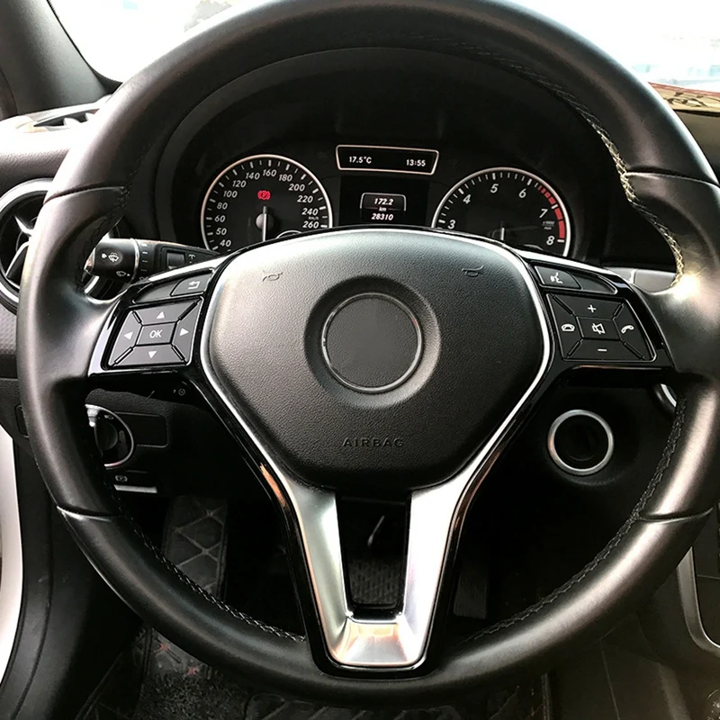 Накладка на руль автомобиля для Mercedes Benz a B C E Cla Cls Gla Glk Class W176 W246 W204 W207 W212 W117 W218 X156