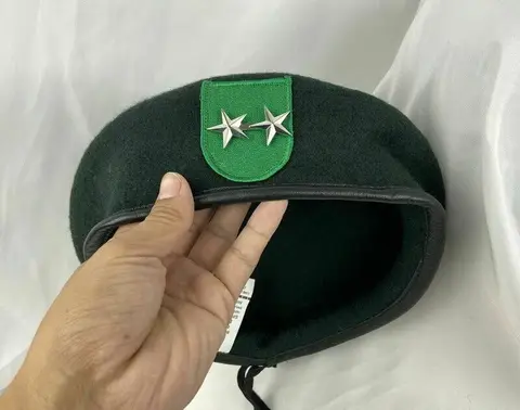 Новый Берет группы спецназа США 9, зеленый берет 2 звезды, мажорный ряд, военная Кепка
