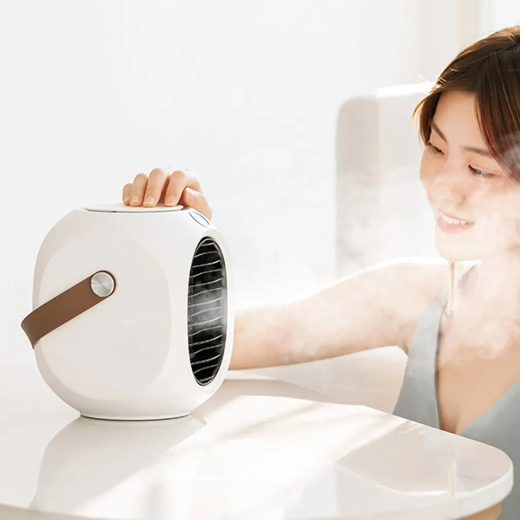 

Automatic Shaking Head Portable Portable Desktop Air Conditioner Small Fan 120°Wide-angle Shaking Head
