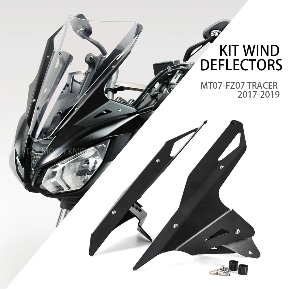 

For YAMAHA MT-07 MT07 FZ07 FZ 07 TRACER Tracer Aluminum Windshield ​Side Kit Wind Deflectors ​Front Deflector Fairing Extension