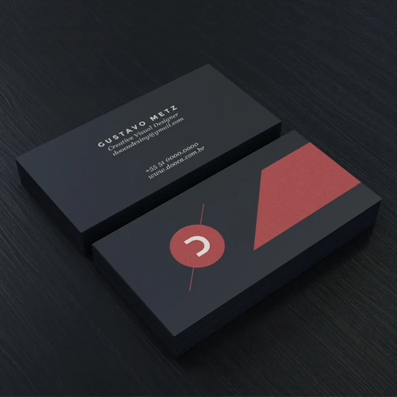 Визитная карточка Пользовательский логотип цветной печати личности высокого