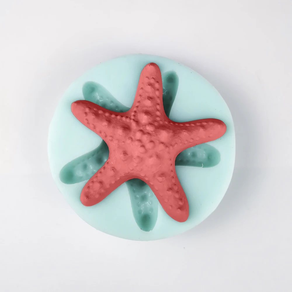 

PRZY Mould Silicone Sea Star Molds Fondant Starfish Mold Soap Molds Handmade Soap Clay Resin Candle Mould