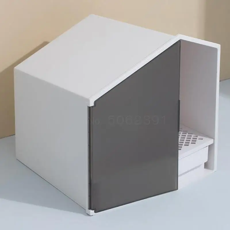 Маленький Домашний кошачий бокс полузакрытый туалет для кошек песочный