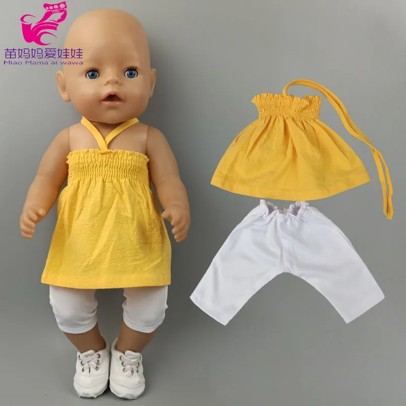 Для 43 см для ухода за ребенком мам Baby Doll вышивка кружевное платье в стиле