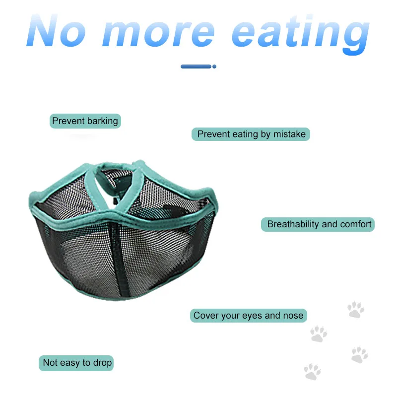 

Short Snout Dog Muzzles Adjustable Soft Breathable Mesh for Biting Chewing Barking Training lpfk Collars Harnesses Leads 2021