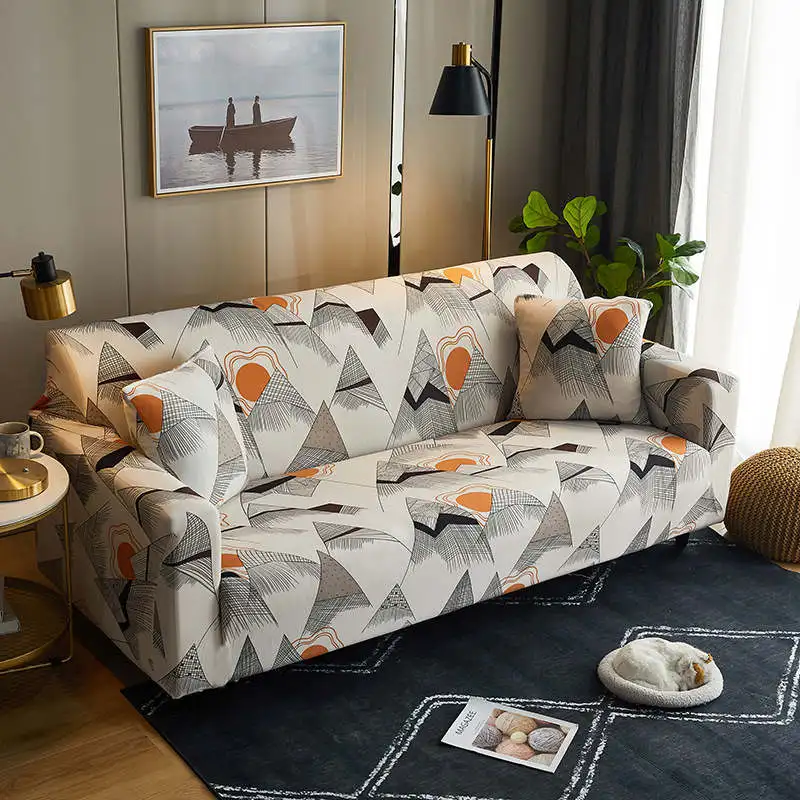 

Nordic style Sofa Covers for Living Room Polyester Modern Elastic Corner Couch Cover Slipcovers 1/2/3/4 Seate