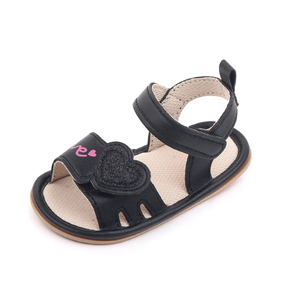 

Summer Baby Toddler Shoes for Girls Casual Sandals First Walkers Solid Color Flowers Prewalkers Crib