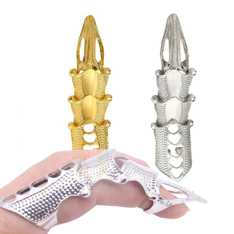 Кольцо на весь палец серебристого и золотого цвета кольцо с черепом в готическом