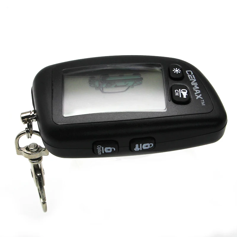 

CENMAX ST 5A Two way LCD Remote Control Key Chain For Vehicle Security CENMAX ST Two Way Car Alarm System Keychain