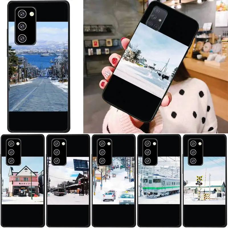 

Japanses Hokkaido Phone Case For Samsung Note 8 9 10 20 Case For Note10Pro 10lite 20ultra M20 M31 Funda Case