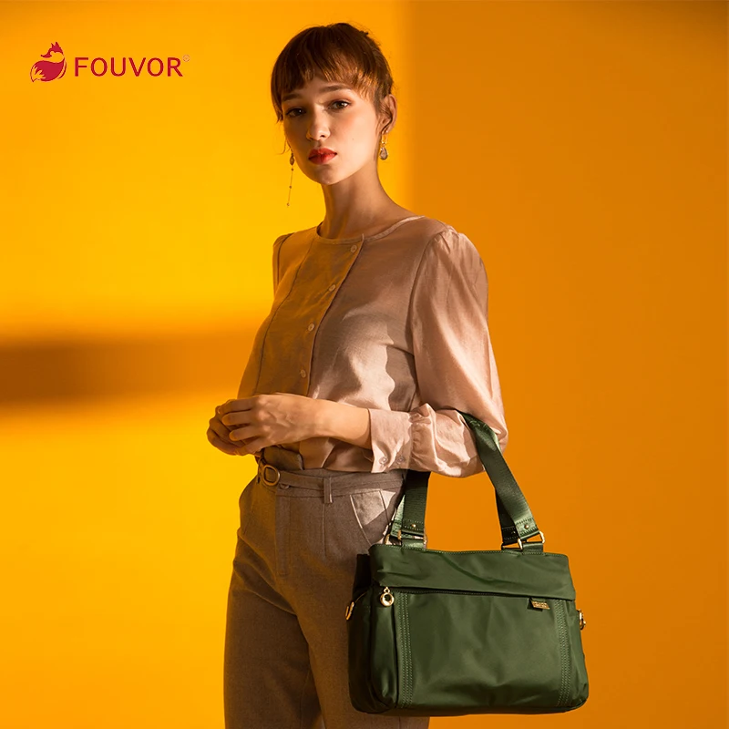 Женская Повседневная сумка Fouvor водонепроницаемая нейлоновая мессенджер из