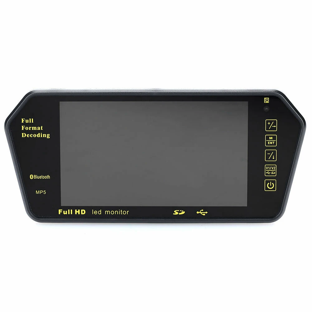 7 дюймов USB видео камера заднего вида стерео зеркало Поддержка TF карты автомобиля