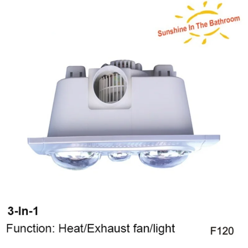 

2 Bulb Fan Heater Bath Bathroom Shower Bathtub small electric heaters