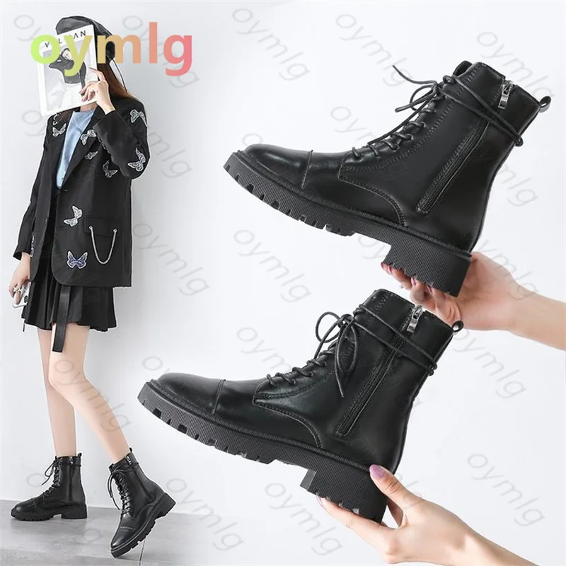 Новинка 2021 красные сапоги на толстой подошве женские осенне-зимние модные