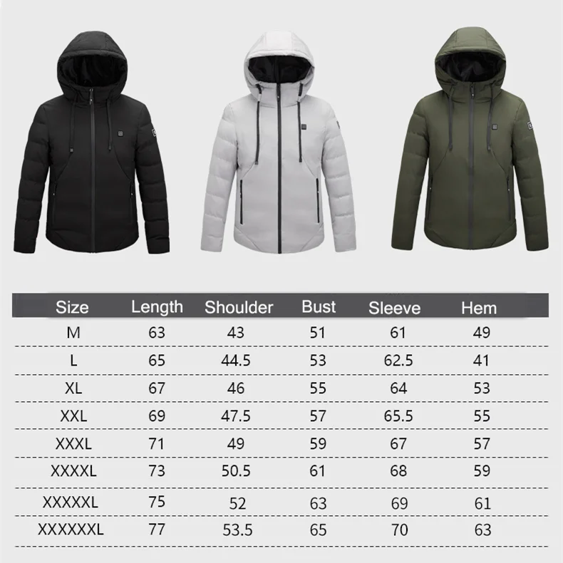 Зимняя куртка с подогревом для мужчин и женщин жилет длинным рукавом