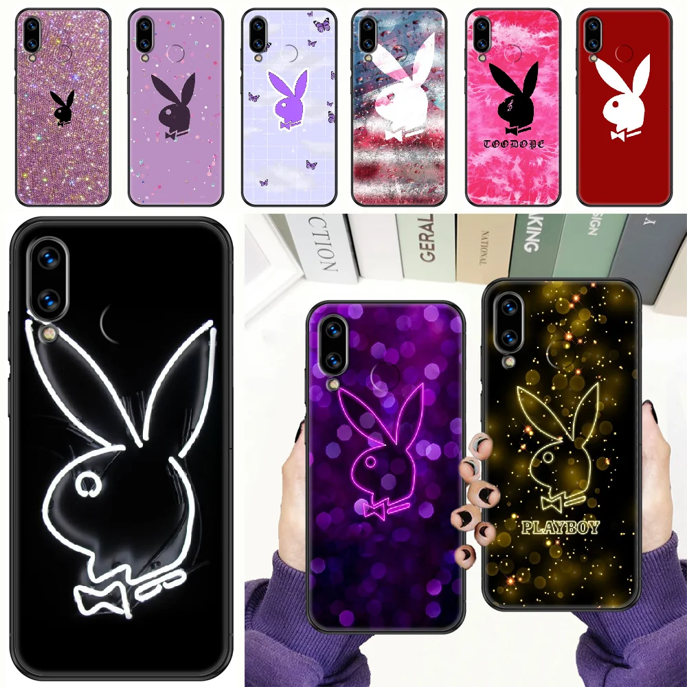 

fashion Rabbit Brand Phone case For Huawei Honor 6 7 8 9 10 10i 20 A C X Lite Pro Play black art cover tpu Etui silicone shell