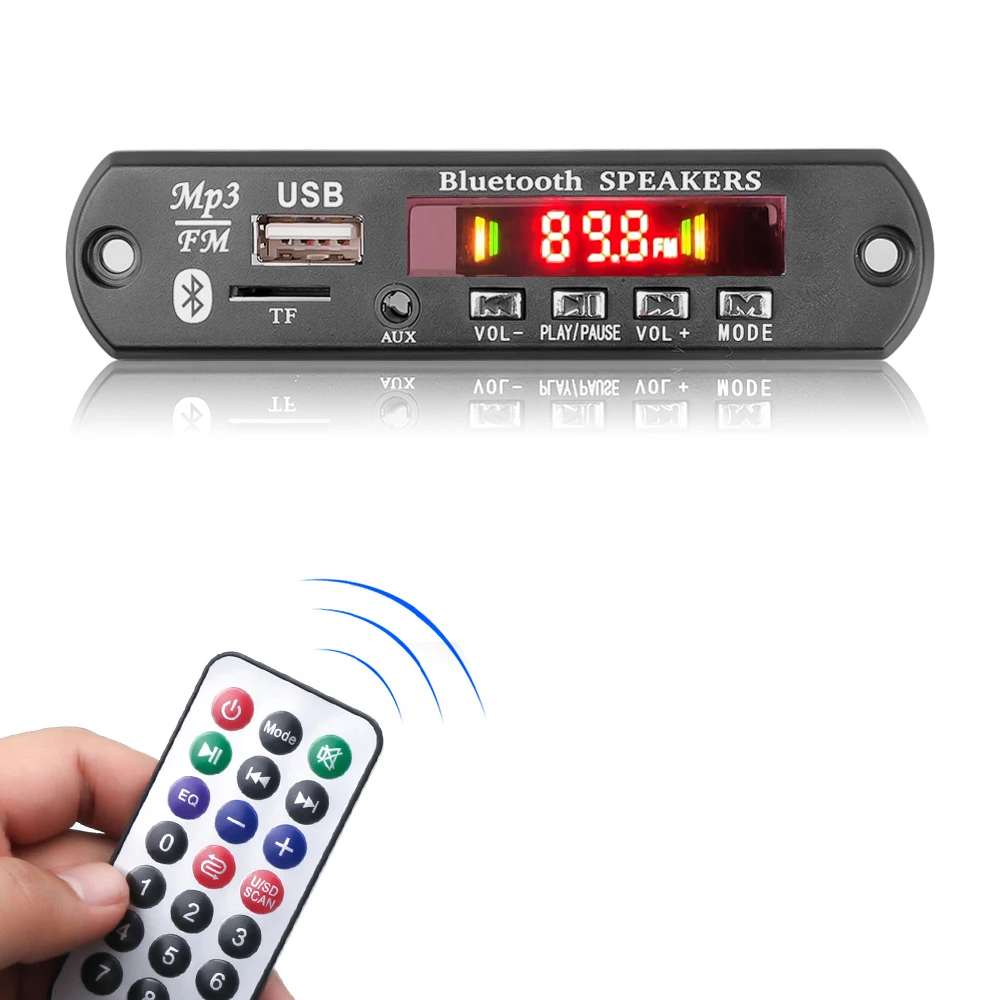 2*40 Вт усилитель MP3 плеер декодер плата 7-20 в Bluetooth 5 0 80 автомобильный FM радио модуль