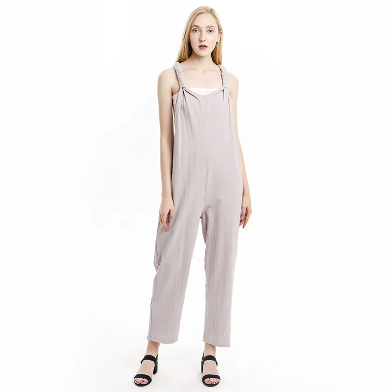 Fashion New Women Casual Strap Dungarees Overalls Jumpsuit Ladies Girls Trousers Pants Long Loose Solid Playsuit 2021