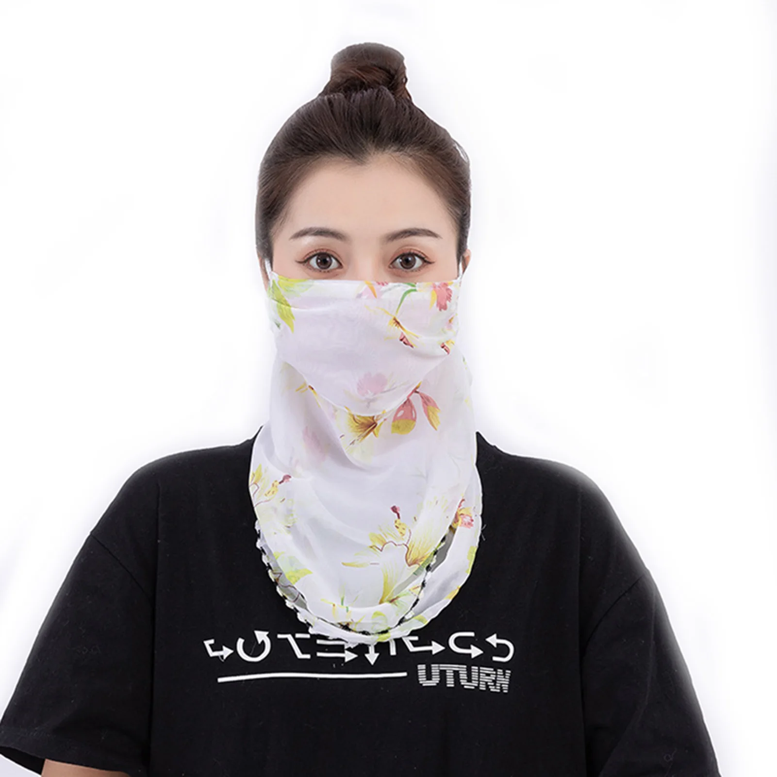 

Женский чехол для лица тонкий однотонный дышащий солнцезащитный шейный платок защитный чехол для лица для улицы езды на велосипеде jlrr