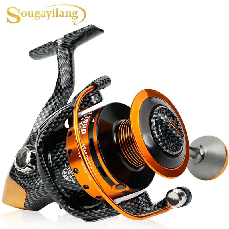 Sougayilang 1000-7000L Carp Reels Speed 5.3:1 Gear Ratio Right/Left Hand Sea Fishing Reel Saltwater Freshwater Spinning | Спорт и