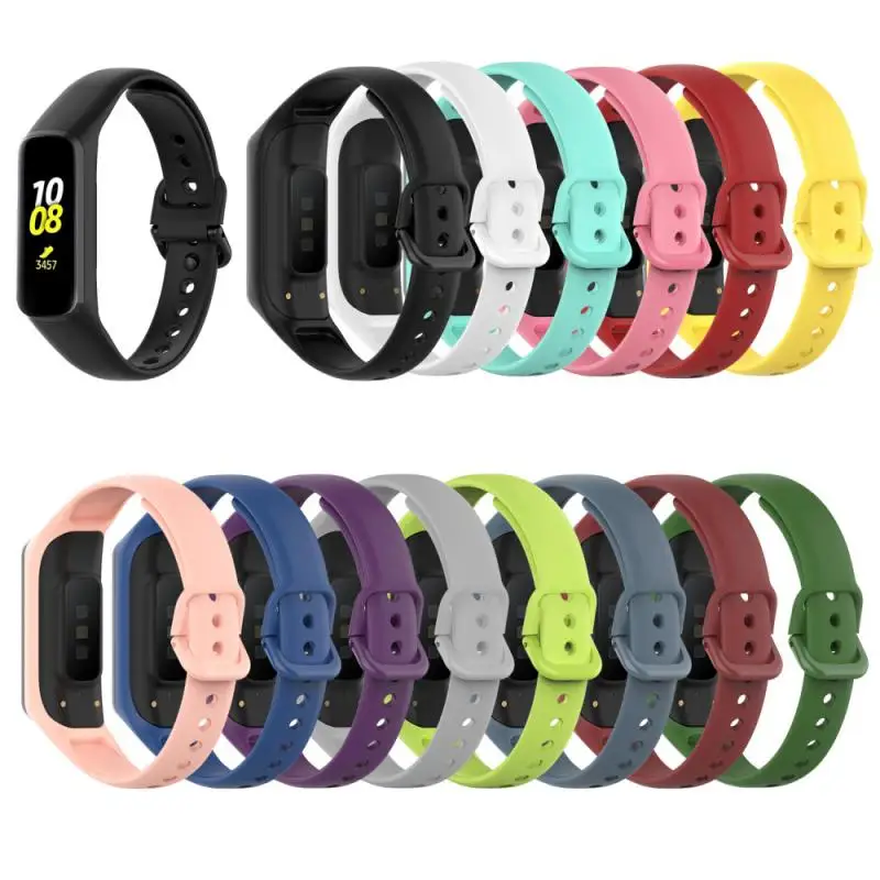

New Soft Silicone Watchband Strap For Samsung Galaxy Fit 2 SM-R220 Bracelet Band Fashion Sport Replacement Wristband Correa