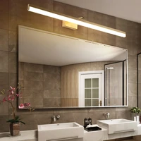 modern led mirror light 18w wall lights copper industrial gold makeup mirror lamps vanity light fixtures for bathroom bedroom