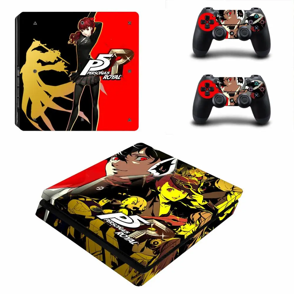 Виниловые наклейки Persona 5 The Royal PS4 Slim Skin для консоли PlayStation 4 и контроллера