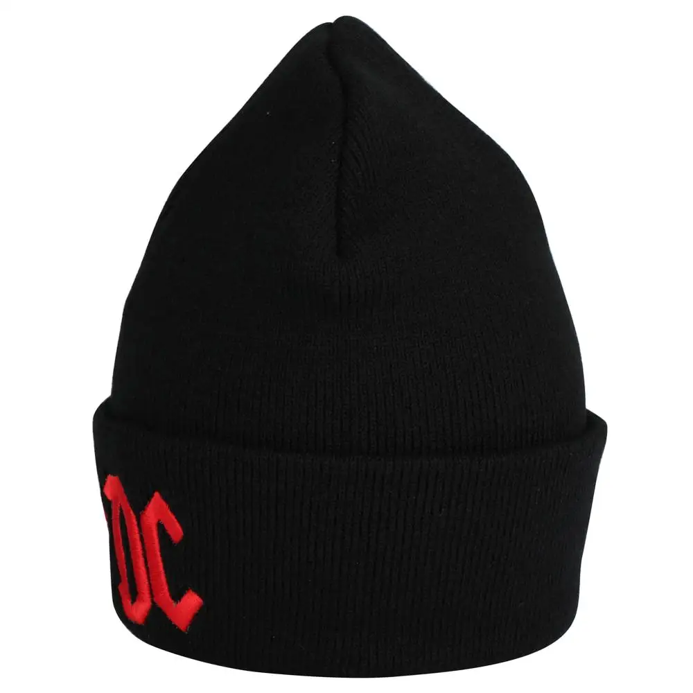ACDC зимняя шапка с манжетами и буквенным принтом вязаные женские шапки-бини