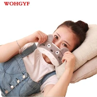 1p bunny totoro fox lazy sleep mask on holiday travel relax aid blindfolded cover eye patch
