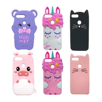 for huawei p smart case cover cute 3d cartoon soft silicone phone back cover protective case for huawei psmart 2018 fundas 5 65
