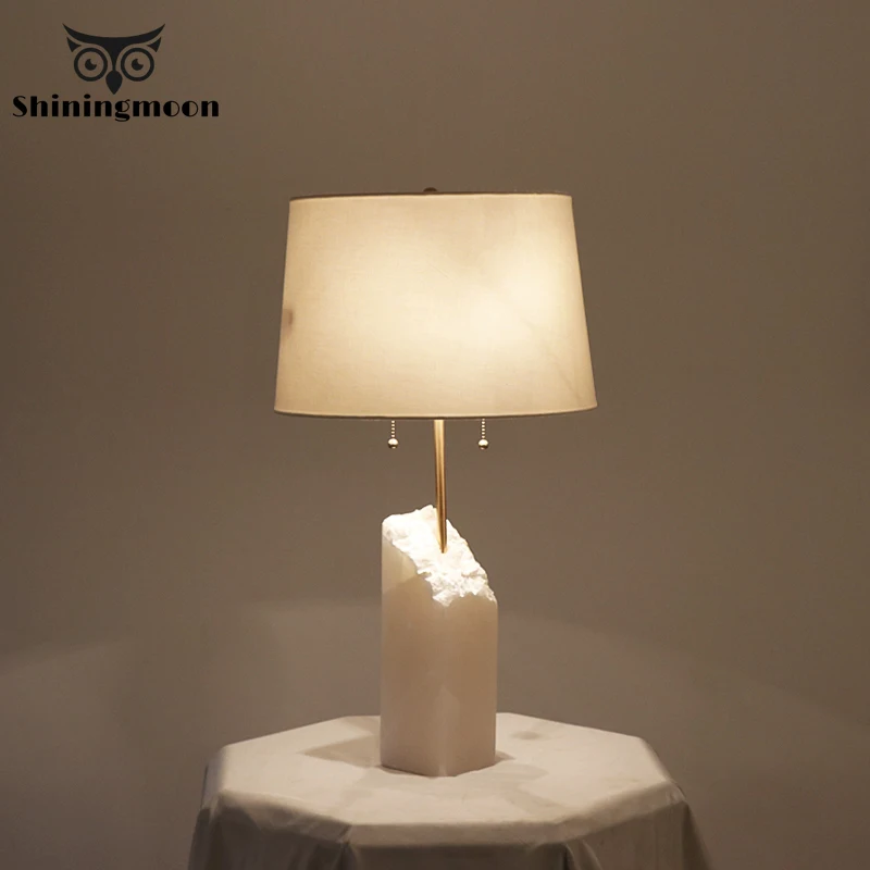 Скандинавская настольная лампа креативная мраморная Светодиодная домашний