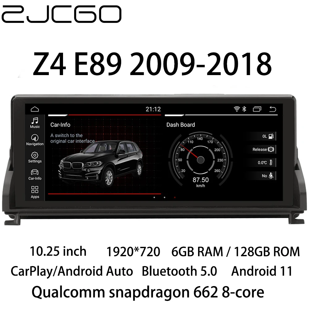 Автомобильный мультимедийный плеер ZJCGO стерео GPS радио навигация Android CIC NBT для BMW Z4