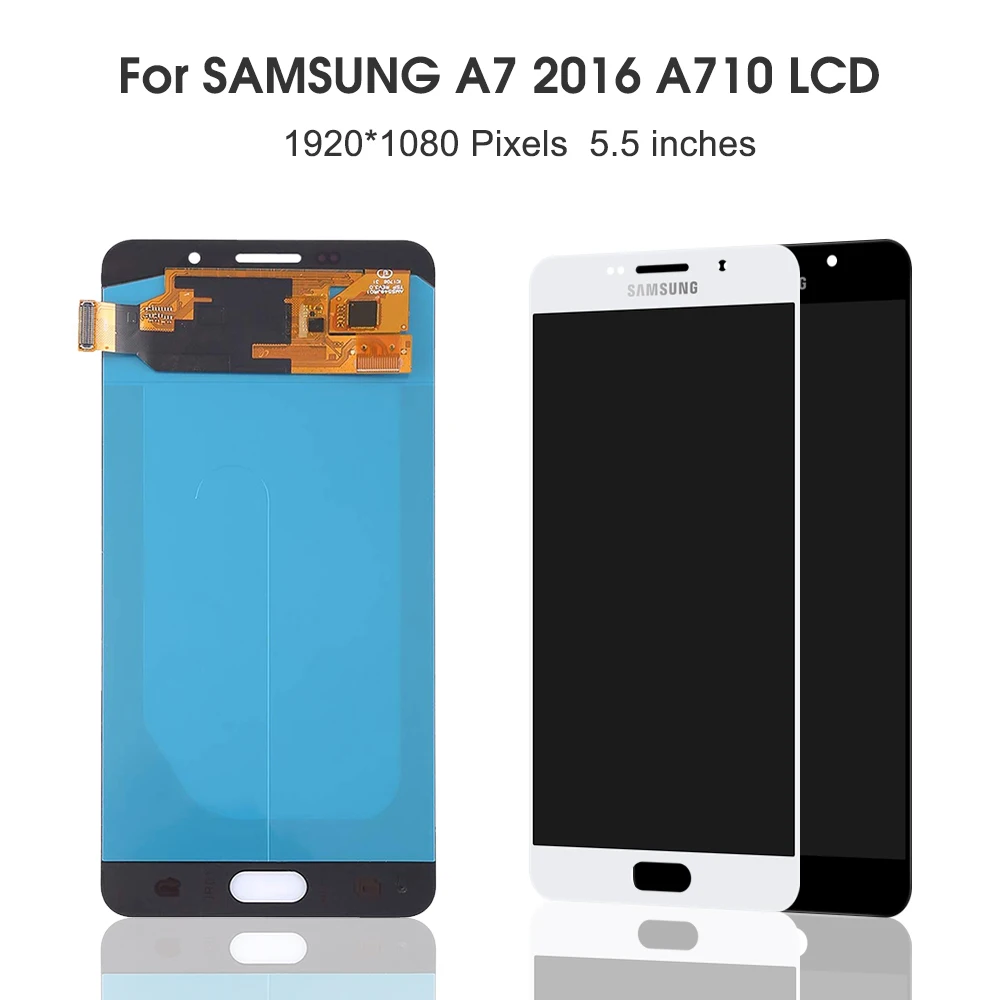 ЖК-дисплей 5 &quotA710F для Samsung Galaxy A7 2016 A710 A710F A710M A710Y A7100 с сенсорным экраном и
