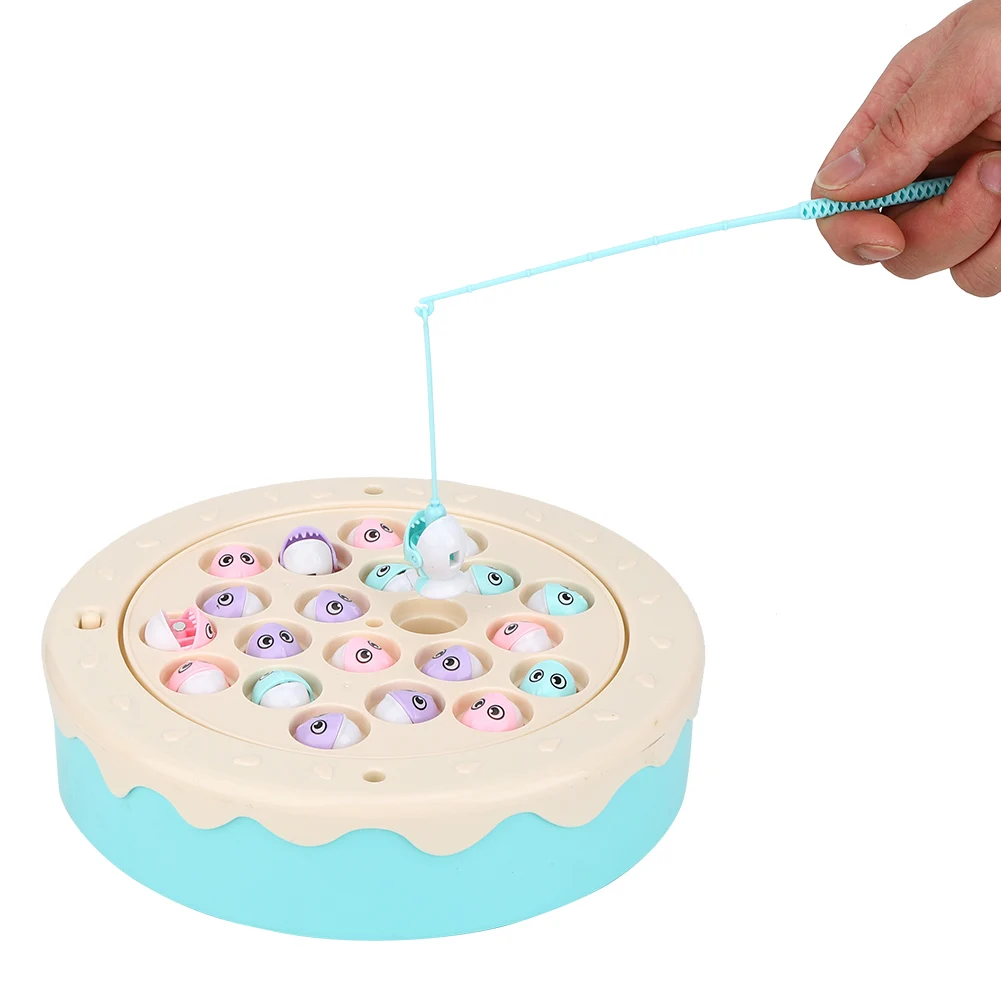 Рыболовная игра набор игрушек с музыкой вращающаяся доска детская забавная