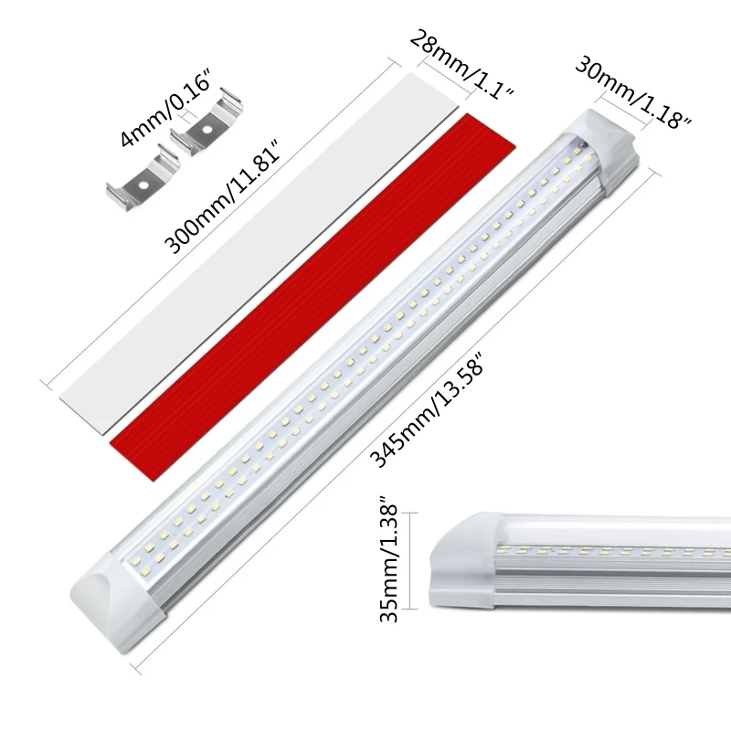 

2x 108 LED Car Interior White Strip Light Bar Car Interior Lamp for t.u.k.Camper