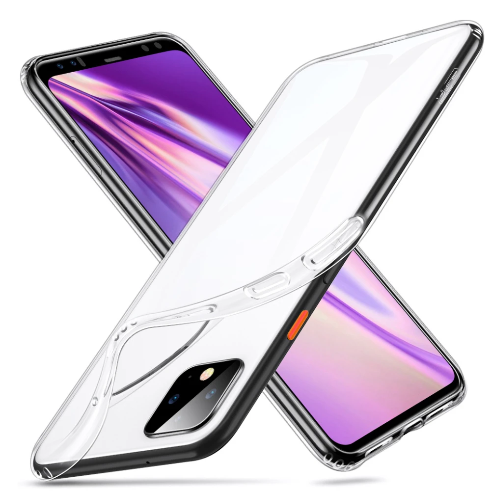 Чехол для Google Pixel 2 XL 3 4 тонкий мягкий прозрачный ТПУ противоударный защитный