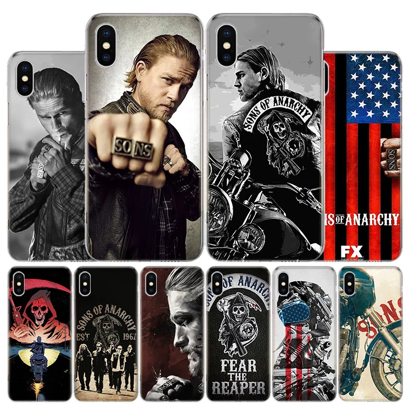 

American TV Sons of Anarchy Cover Phone Case For Apple iPhone 11 12 13 Pro XR X XS Max 7 8 6 6S Plus + Mini 5S SE Print Shell