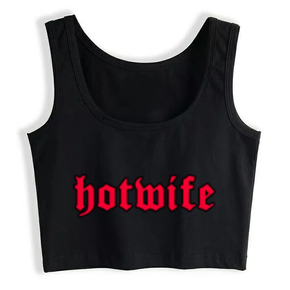 

Crop Top Women Hotwife Grunge Aesthetic Red Goth Eboy Egirl Y2k Gothic Emo Harajuku Tank Top Female Clothes