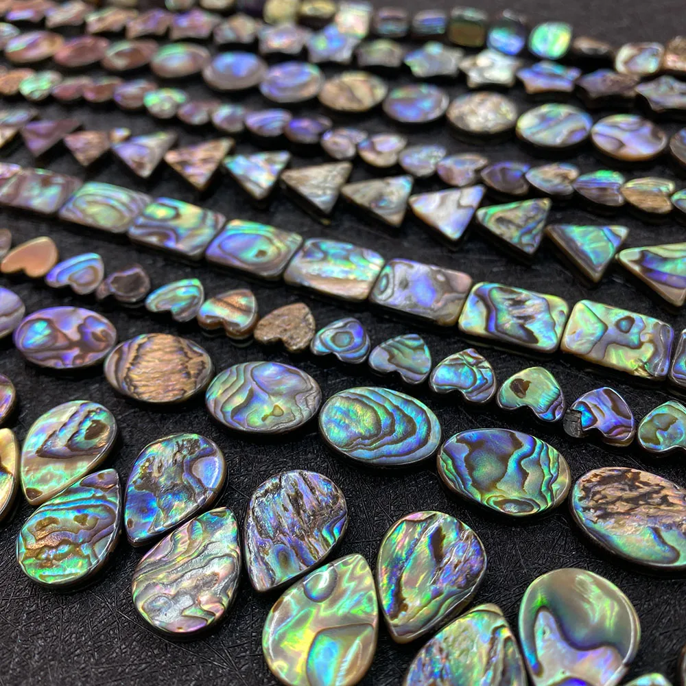

5pcs Natural Abalone Shell Bead Pendant Heart Shape DIY Crafts Charm Jewelry Making Accessories Necklace Bracelet Earrings