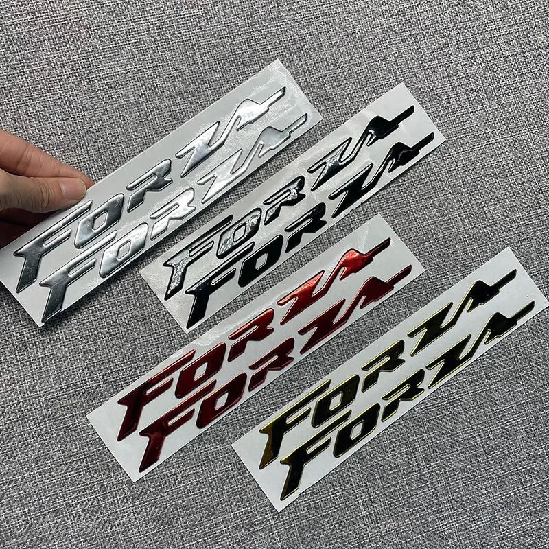 

3D Forza Emblem Badge Bike Motorcycle Sticker For Honda FORZA 125 300 Logo Mark Symbol Side Fairing horizon 2 4 7 Motorsport