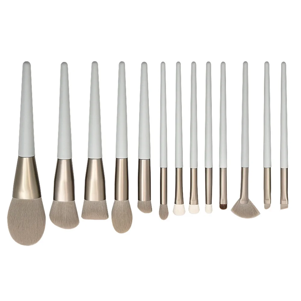 

1 Set/13pcs Makeup Brushes Wooden Handle Cosmetics Brushes Face Beauty Tools
