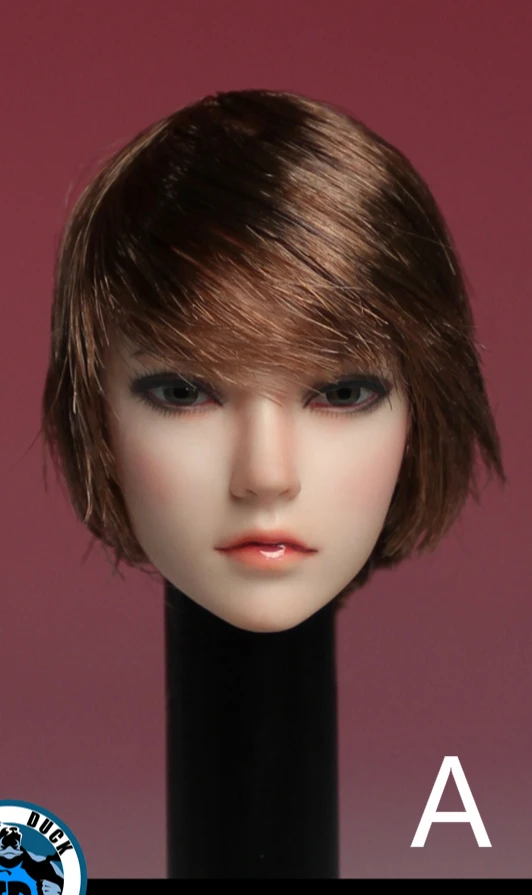 1/6 scale Long Hair Female Head Sculpt Beauty Asian Girl fit Phicen Body | Игрушки и хобби