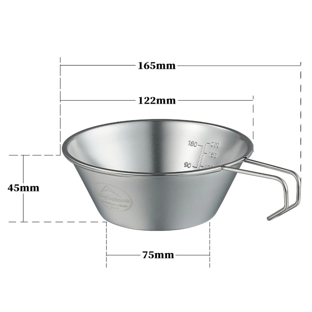 Кемпинговая кружка из нержавеющей стали для кемпинга столовая посуда легкий