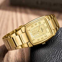 wwoor 2021 new top brand men casual luxury golden square fashion watch quartz business waterproof wristwatches relogio masculino