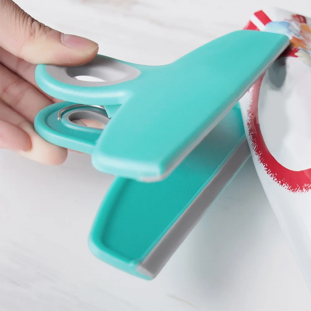 Office Kitchen Supplies Home Practical Reusable Paper Clamp Dust Proof Food Sealing Slide On Bag Clip Stay Fresh Snack Storage |