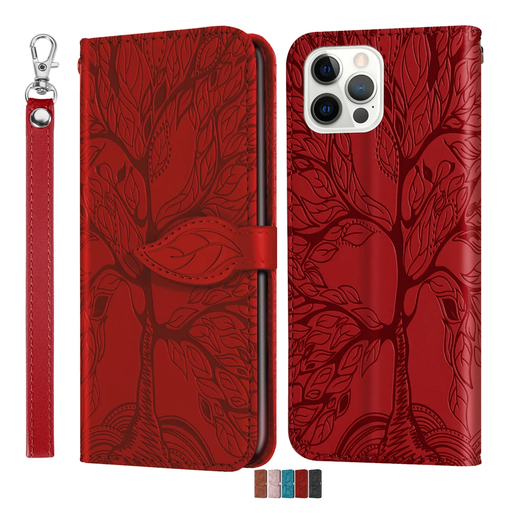 Кожаный чехол-книжка с 3d-изображением дерева для Samsung Galaxy S20 Fan Edition A12 A42 A52 A72 A21 A31 A11