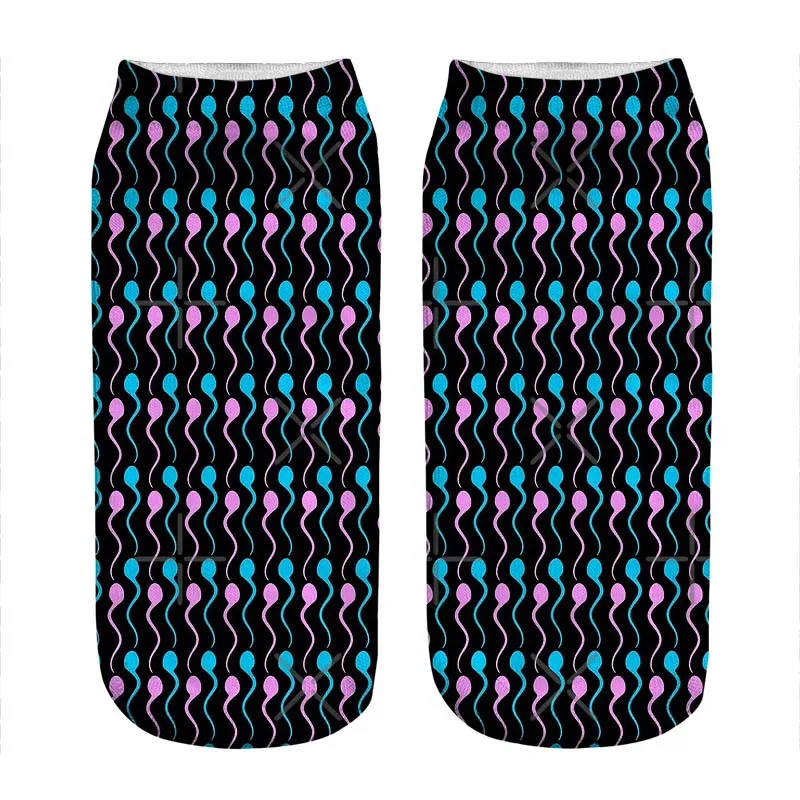 

Женские носки кавайные цветные Пловцы на черных носках с принтом женские Веселые забавные носки Харадзюку новинка милые подарочные носки д...